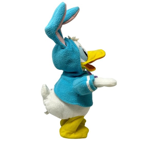 Hallmark Donald Duck Easter Plush Don't Pull My Ears 2009 Animated Toy 13 Inch - Picture 3 of 14